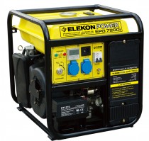 Генератор бензиновый инверторный ELEKON POWER EPG7200i 4-х тактный, 1 фаз., 7,2-8кВт, бак 19л, 64кг
