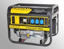 Электростанция бензиновая FIRMAN FPG5800 220В, ном/макс мощность = 3.3/3.кВт, бак 25л, 78кг, ручной стартер
