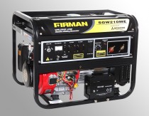Электростанция сварочная бензиновая передвижная FIRMAN SGW210ME 220В (двигатель оригинал  MITSUBISHI GM401) ном/макс мощность = 5.0/5.5кВт, бак 25л, 98кг, электростартер, сварочный ток 50-210А, диаметр электрода до 5,0 мм